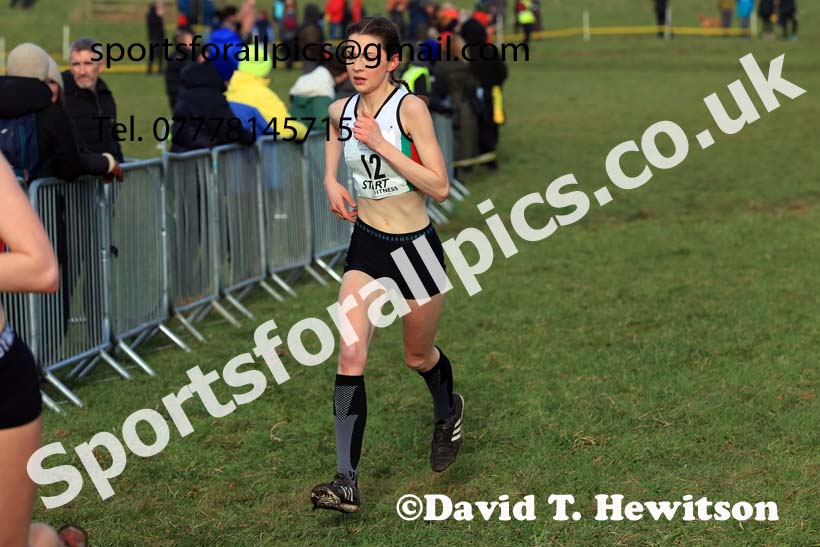 Junior Womens 2024 Northern Cross Country Champs., Sedgefield. Photo: David T. Hewitson/Sports for All Pics